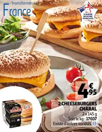 Auchan Charal 2 cheeseburgers offre