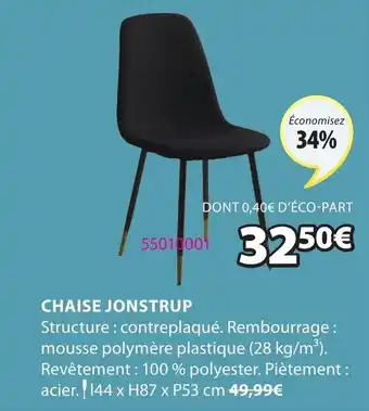 JYSK Chaise jonstrup offre