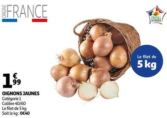 Auchan Oignons jaunes offre