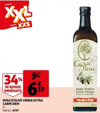 Auchan Carpe diem huile d'olive vierge extra offre