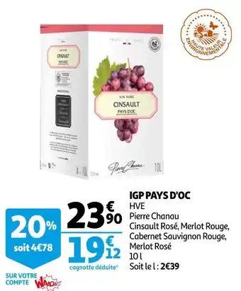 Auchan Pierre chanau igp pays d'oc offre