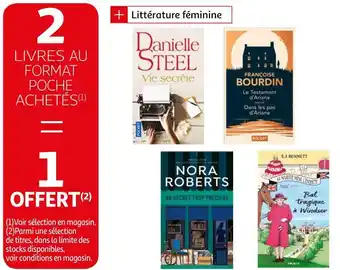 Auchan Bon plan sur les livres au format poche offre