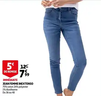 Auchan In extenso jean femme offre