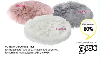 JYSK Coussin de chaise taks offre