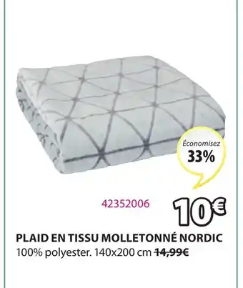 JYSK Plaid en tissu molletonné nordic offre