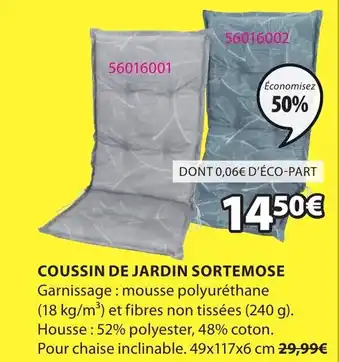 JYSK Coussin de jardin sortemose offre