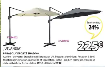 JYSK Parasol déporté shadow offre