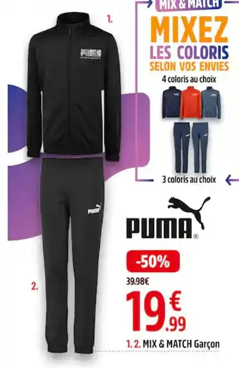 Intersport Puma Mix & Match Garçon offre