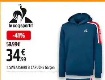 Intersport Sweatshirt à Capuche Garçon offre