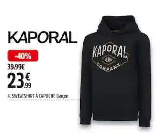 Intersport Kaporal Sweatshirt à Capuche Garçon offre