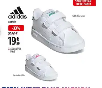 Intersport Adidas Advantage Bébé offre