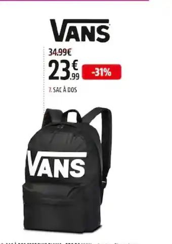 Intersport Vans Sac à Dos offre