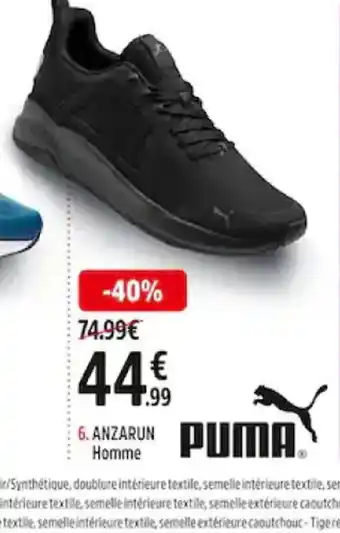 Intersport Puma Anzarun Homme offre