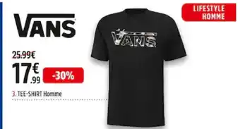 Intersport Vans Tee-Shirt Homme offre
