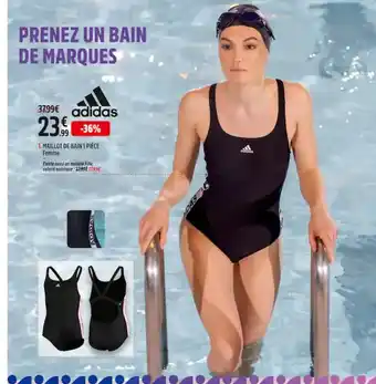 Intersport Adidas Maillot de Bain 1 Pièce Femme offre