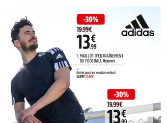 Adidas Maillot d'Entraînement de Football Homme