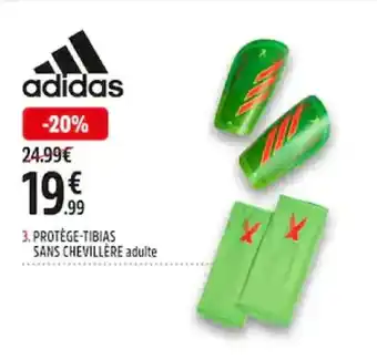 Intersport Adidas Protège-Tibias Sans Chevillère Adulte offre
