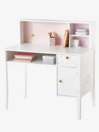Vertbaudet Bureau enfant make a wish - blanc clair uni avec decor offre