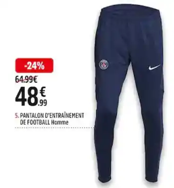 Intersport Pantalon d'entraînement de Football Homme offre