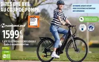 Intersport Nakamura VTC électrique E-Crossover V Cadre à Enjambement Bas offre