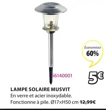 JYSK Lampe solaire musvit offre