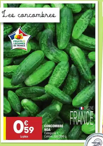 ALDI Concombre noa offre