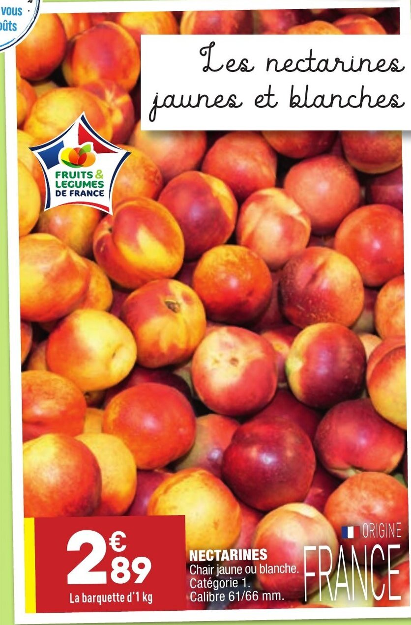 Promo Nectarines chez ALDI