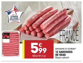 ALDI 12 Saucisses de veau offre