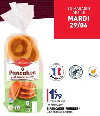 ALDI 6 Pancakes fourrés offre