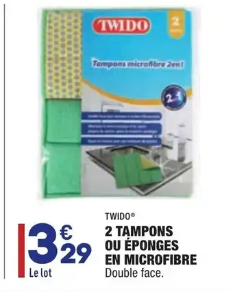 ALDI 2 Tampons ou éponges en microfibre offre
