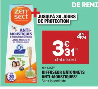 ALDI Diffuseur bâtonnets anti-moustiques offre