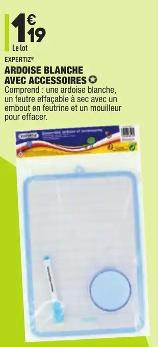 ALDI Ardoise blanche avec accessoires offre