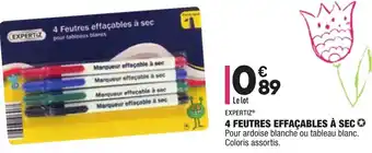 4 Feutres effaçables à sec