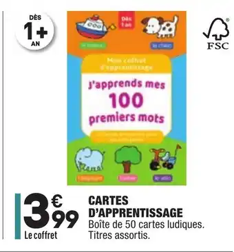 Cartes d'apprentissage