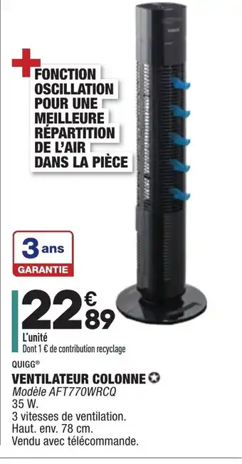 ALDI Ventilateur colonne offre