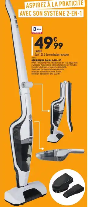 ALDI Aspirateur balai 2-en-1 offre