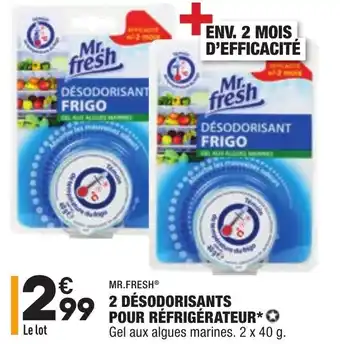 ALDI 2 Désodorisants pour réfrigérateur offre