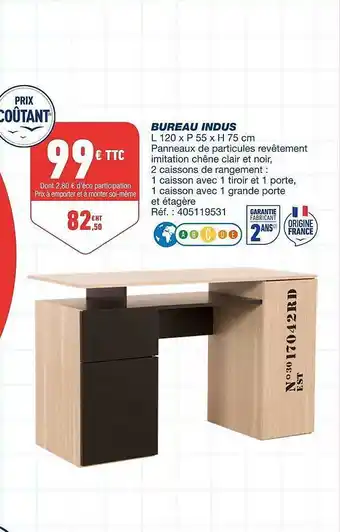 Bureau Vallée Bureau indus offre
