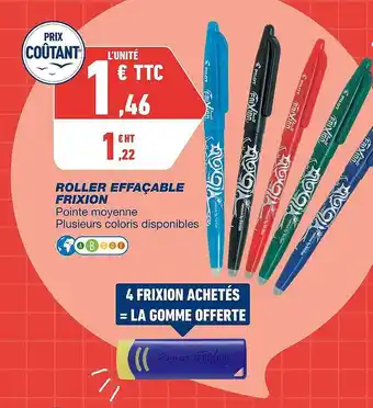 Bureau Vallée Roller effaçable frixion offre