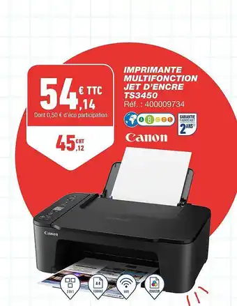 Bureau Vallée Imprimante multifonction jet d'encre canon offre