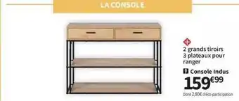 Conforama 2 grands tiroirs 3 plateaux pour ranger offre