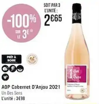 Casino Supermarchés Aop cabernet d'anjou 2021 offre