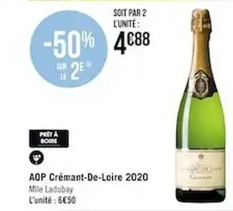 Casino Supermarchés Aop crémant-de loire 2020 offre