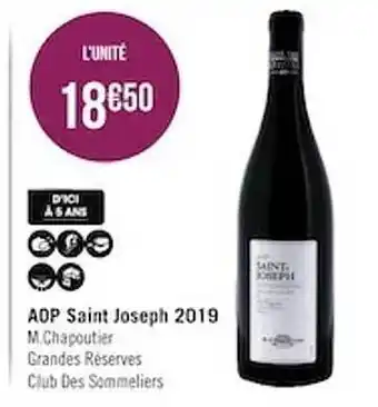Casino Supermarchés Aop saint joseph 2019 offre
