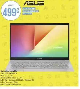 Géant Casino Ordinateur portable asus offre