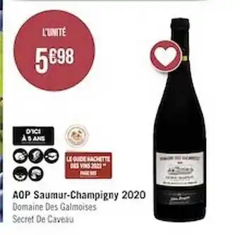 Casino Supermarchés Aop saumur champigny 2020 offre