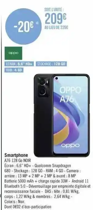 Géant Casino Smartphone offre