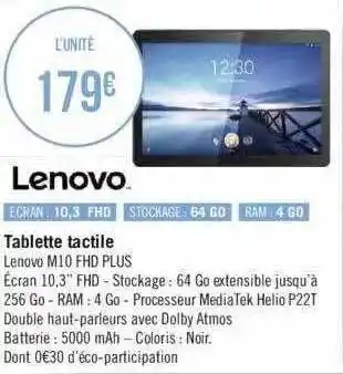 Géant Casino Tablette tactile lenovo offre