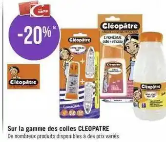 Sur la gamme des colles cleopatre