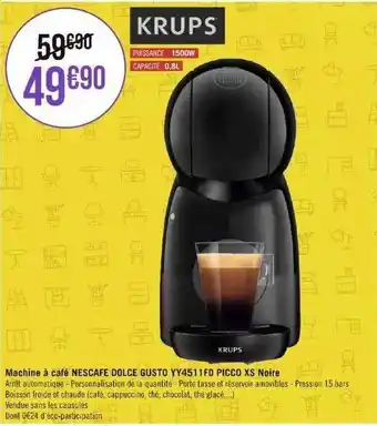 Géant Casino Machine à café nescafe dolce gusto krups offre